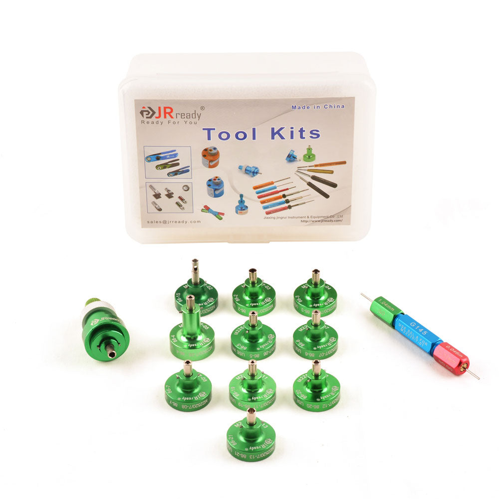 JRready ST5133 Positionierer-Kit: 86-1 86-2 86-3 86-4 86-5 86-6 86-7 86-19 86-20 86-21 86-37 Positionierer & G145 Messlehre. Kompatibel mit dem Crimpwerkzeug YJQ-W7A.