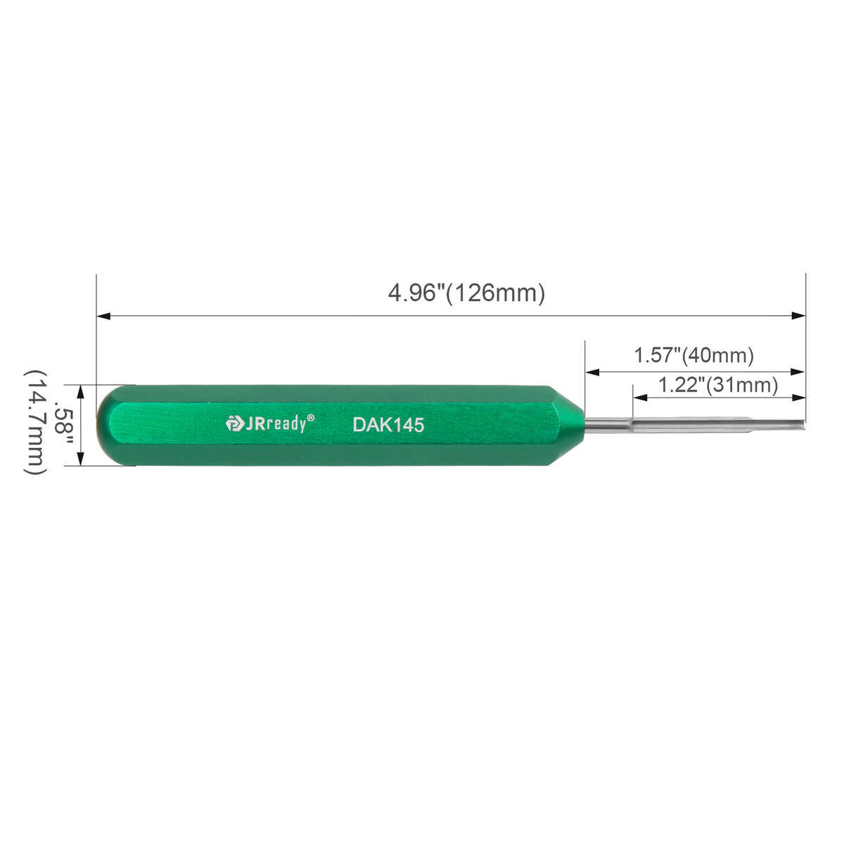 JRready DAK145 Insertion Tool for MIL-DTL-24308 D-Sub Connectors, designed for Defense Wiring Assembly & Military Equipment Maintenance