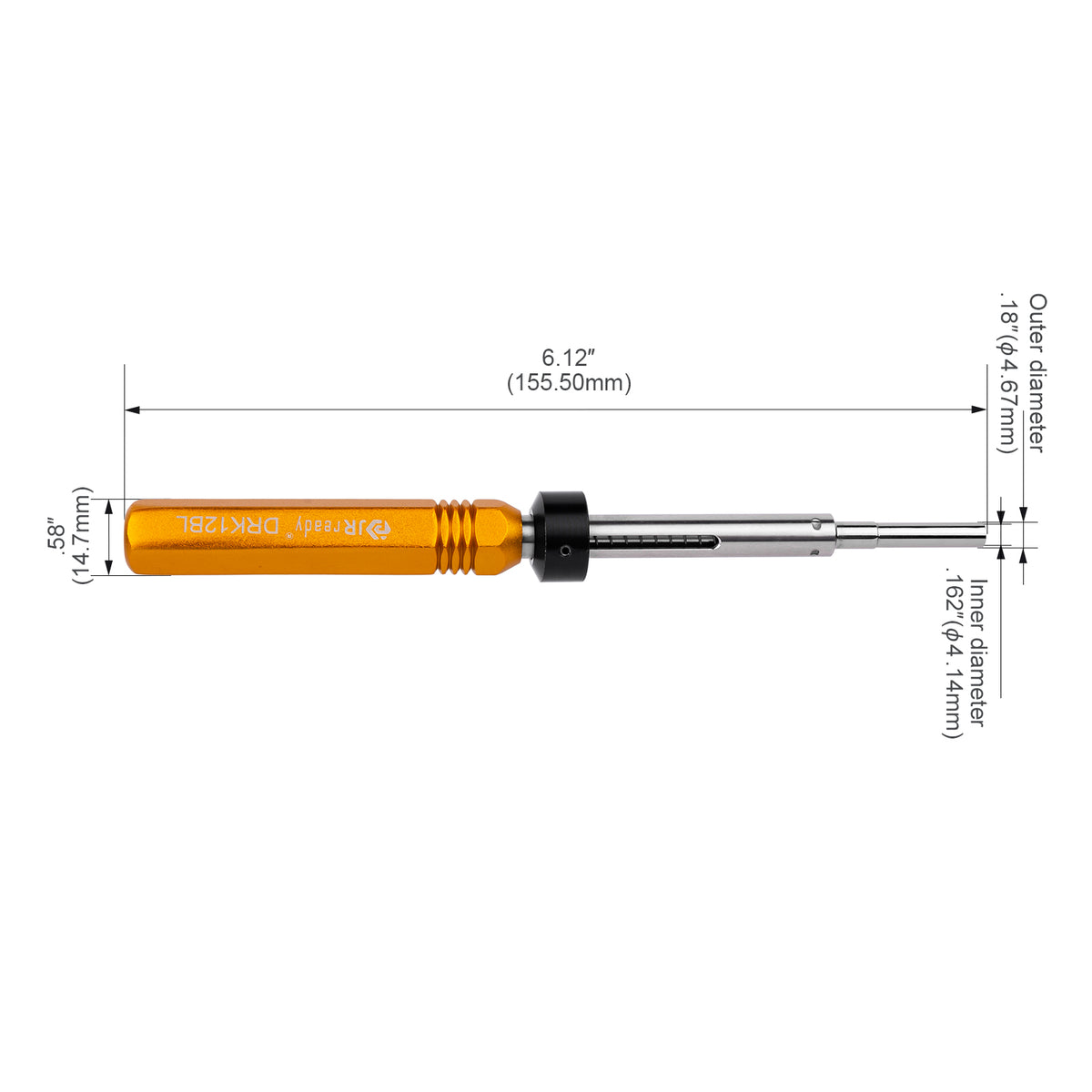 JRready DRK12BL Terminal Removal Tool for 12# MIL-Spec Terminals, within Military and Industrial Applications