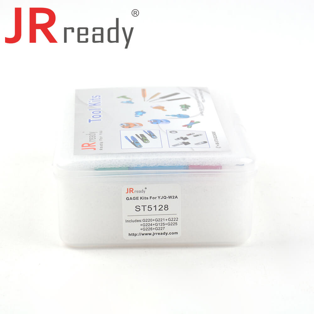 JRready ST5128 Gut-Ausschuss-Lehren-Messwerkzeugsatz (G220 G221 G222 G224 G225 G226 G227 G125) zur regelmäßigen Prüfung des Crimpwerkzeugs M22520/1-01