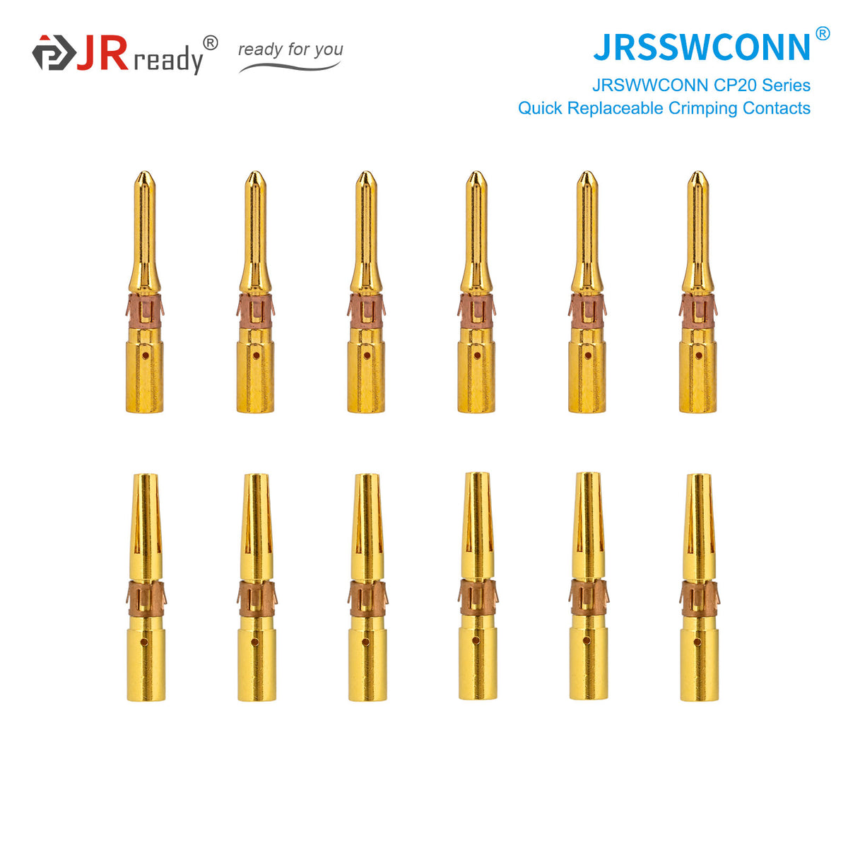 JRready JRSSW CP20 Serie Crimp-/Lötkontakte 