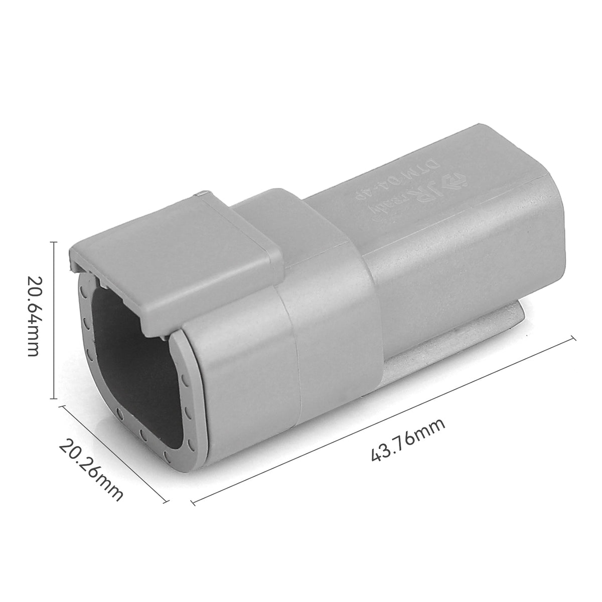 JRready Deutsch DTM 4-Pin Waterproof Connector Kit with #20 Stamped Contacts, 16-22 AWG - Marine, Truck, Motorcycle, Agricultural & Alternative Energy