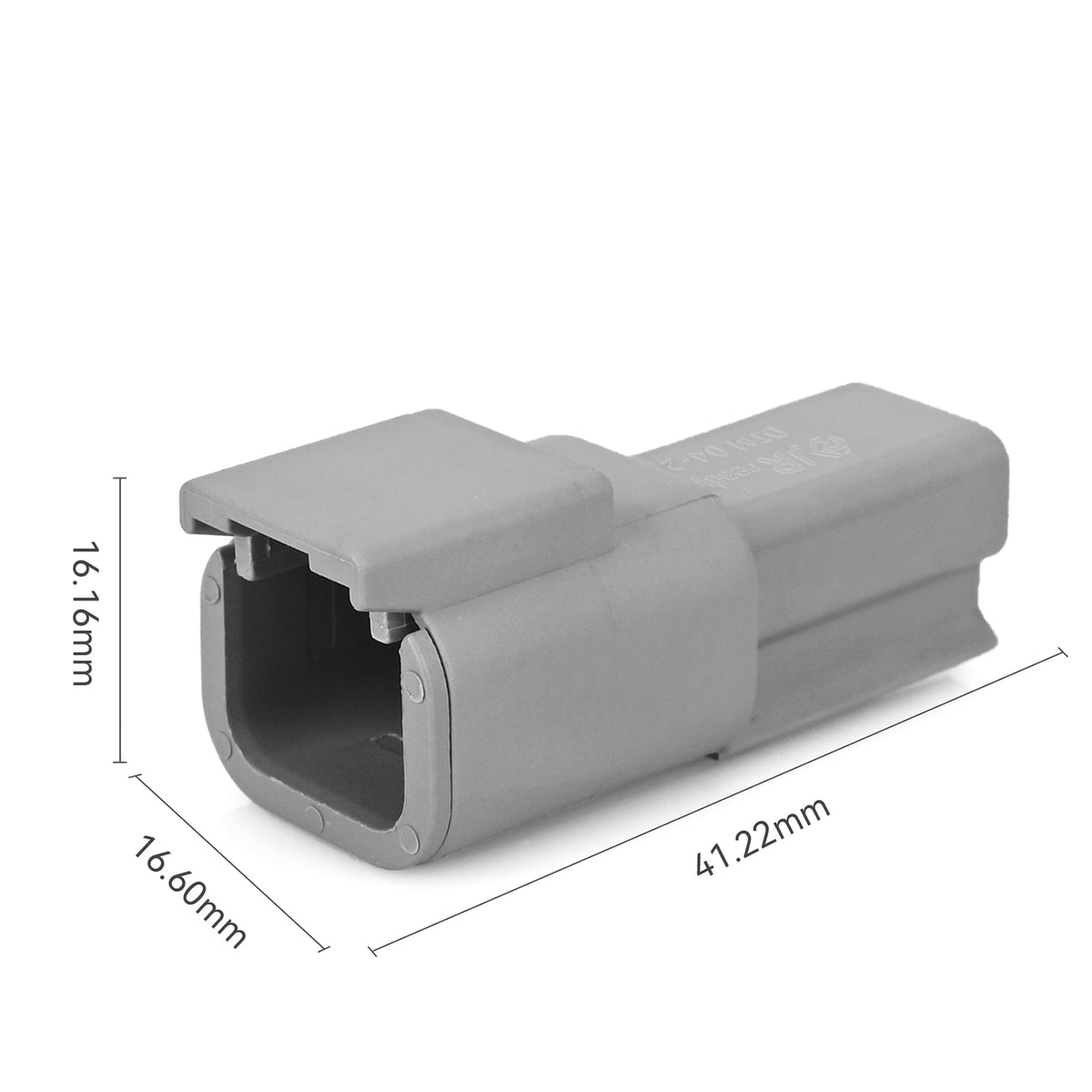 JRDTOOLS waterproof 2-pin Deutsch DTM connector kit with #20 stamped contacts for marine, truck, motorcycle, and agricultural use