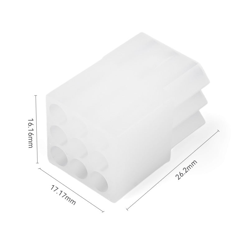 JRready JRN002 9 Pin Standard.093 Pin and Socket Connectors 9 Circuits (20 Matched Sets), 14-20 AWG, Compatible with Molex Standard.093 Male& Female Connector, 5.03 mm Pitch, Free Hanging