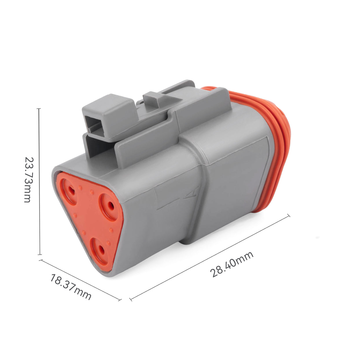 JRREADY 2-12 Pin Deutsch DT connector kit with #16 machined solid contacts, waterproof marine and truck wiring, by JRDTOOLS.