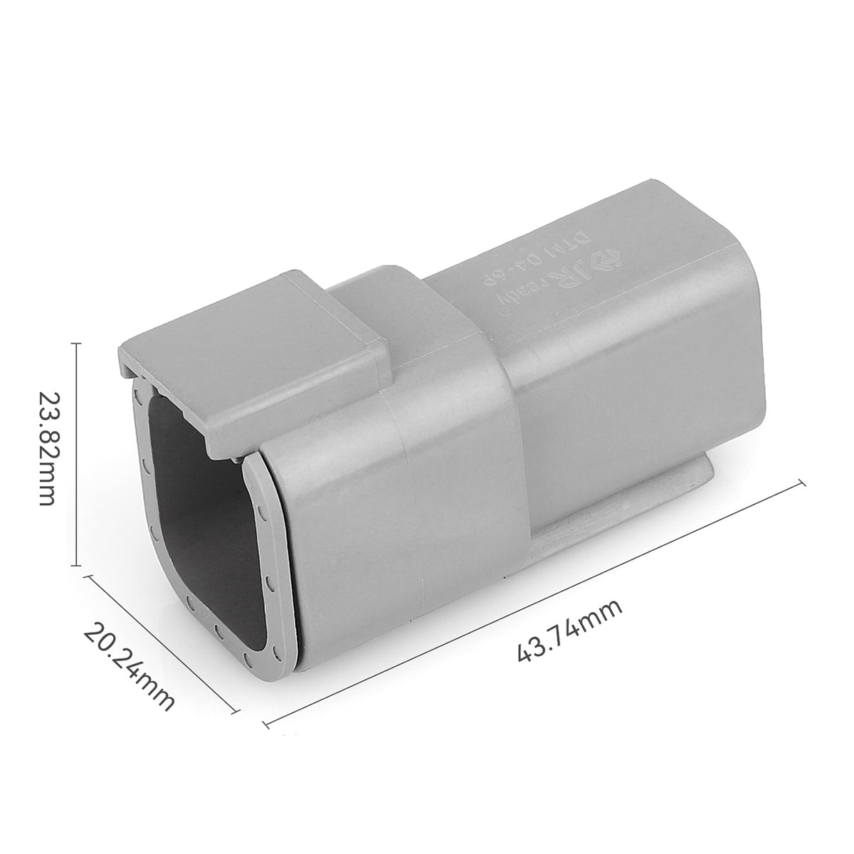 JRready Deutsch DTM 6-Pin Waterproof Connector Kit with #20 Solid Contacts, 16-22 AWG - Marine, Truck, Motorcycle, Agricultural & Alternative Energy