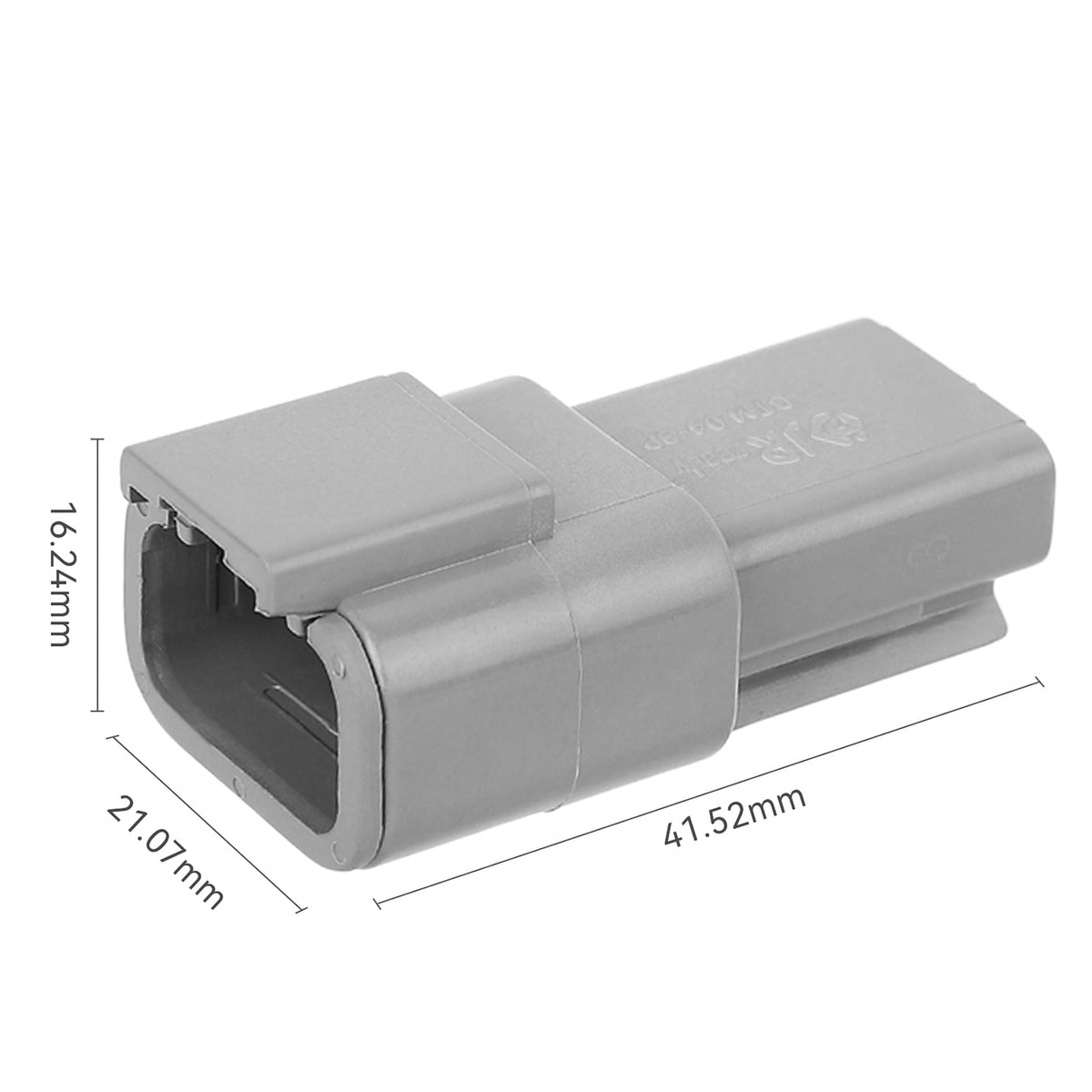 JRready Deutsch DTM 3-Pin Waterproof Connector Kit with #20 Stamped Contacts, 16-22 AWG - Marine, Truck, Motorcycle, Agricultural & Alternative Energy