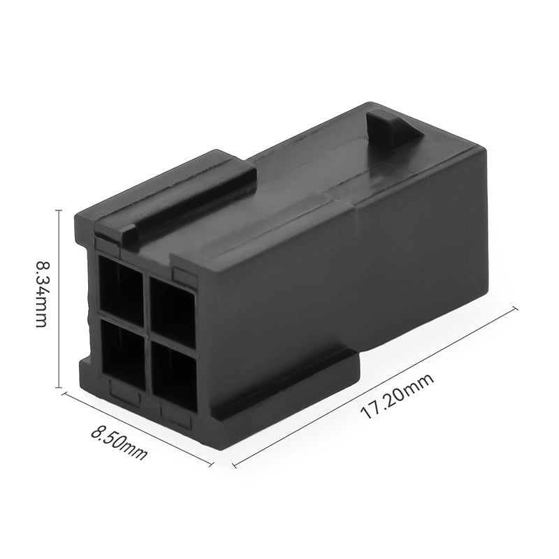 JRready JRN009 4 Pin 4 Circuits Molex 3.0 Pitch Micro-Fit Connector Kit Male Female Receptacle Housing Plug Wire Connector 20-24AWG Terminals Pin Sockets（20 Sets）