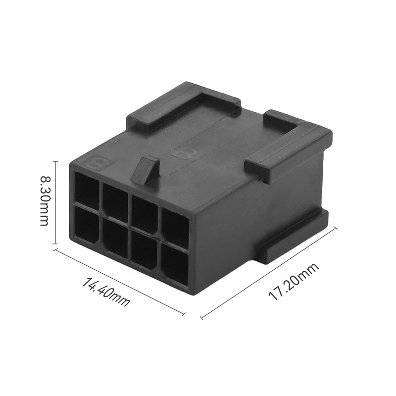 JRready JRN009 8 Pin 8 Circuits Molex 3.0 Pitch Micro-Fit Connector Kit Male Female Receptacle Housing Plug Wire Connector 20-24AWG Terminals Pin Sockets（20 Sets）