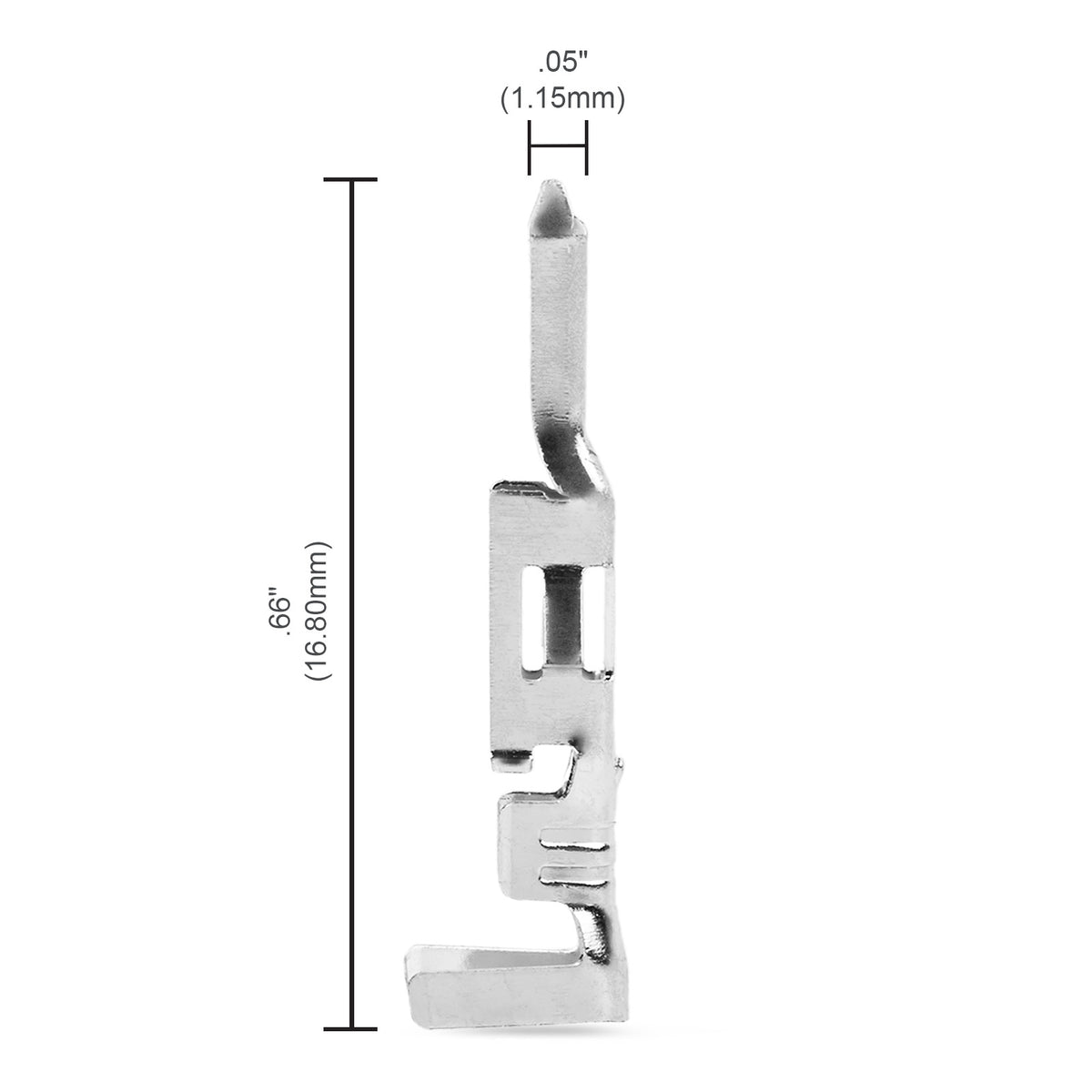 JRready ST6575 JRN011 4.2mm Molex Mini-Fit Jr Compatible Terminal Kit, Crimp Terminals Auto Electrical Wire Connectors, Pin JRN011-TBM-H/ Socket JRN011-TBF-H Terminals for 16-28 AWG Wire Size (100 Sets)