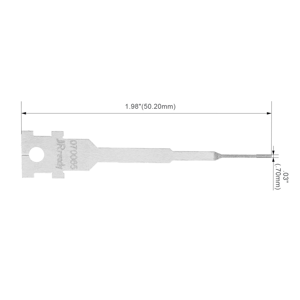 JRready Single Mounting Hole Flat Blade Replacement Tips for Molex/AMP/Delphi Terminal Extraction Tools