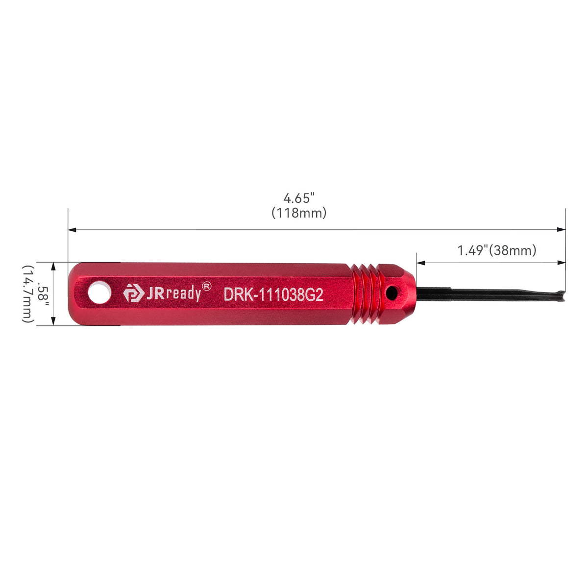 JRready DRK-111038G2 Pin Type Pin Extraction Tool for Anderson PP15/45 Series Terminals in Automotive and Power System Service