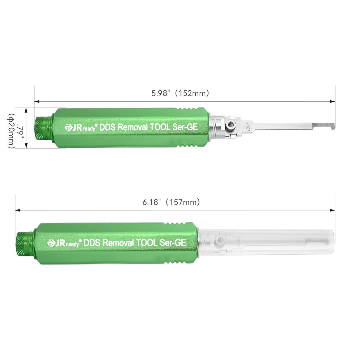 JRready JRDDS-HK03-01/ JRDDS-HK03-07 Hook-Type Terminal Extraction Tool for extraction of wedge locks of Deutsch DT series connectors