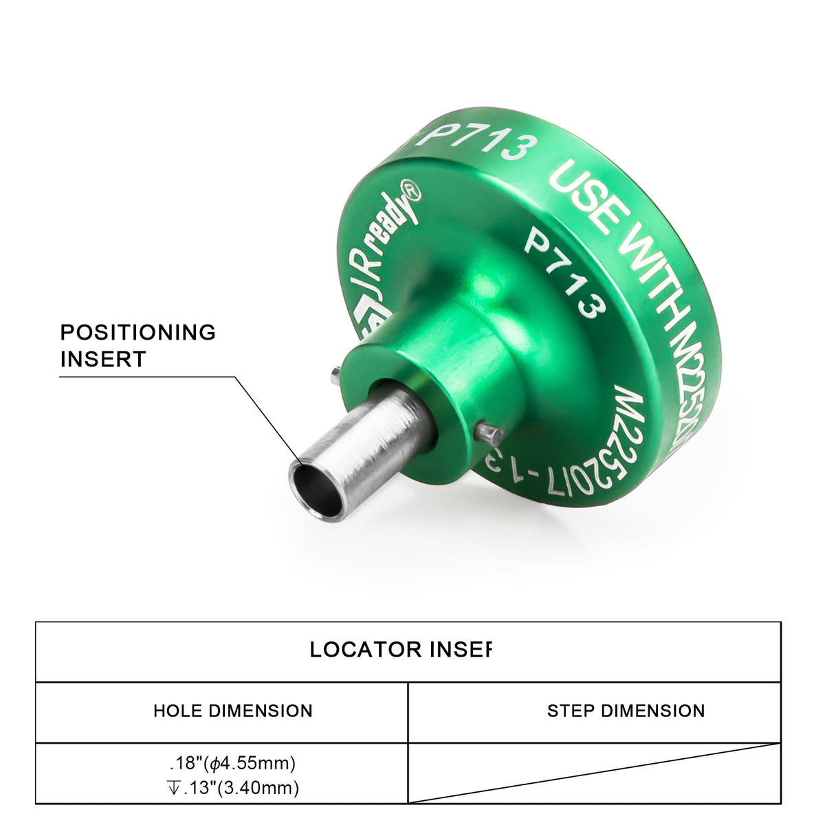 JRready 86-21 / P713 M22520/7-13 Positioner Use With YJQ-W7A M22520/7-01 Crimp Tool
