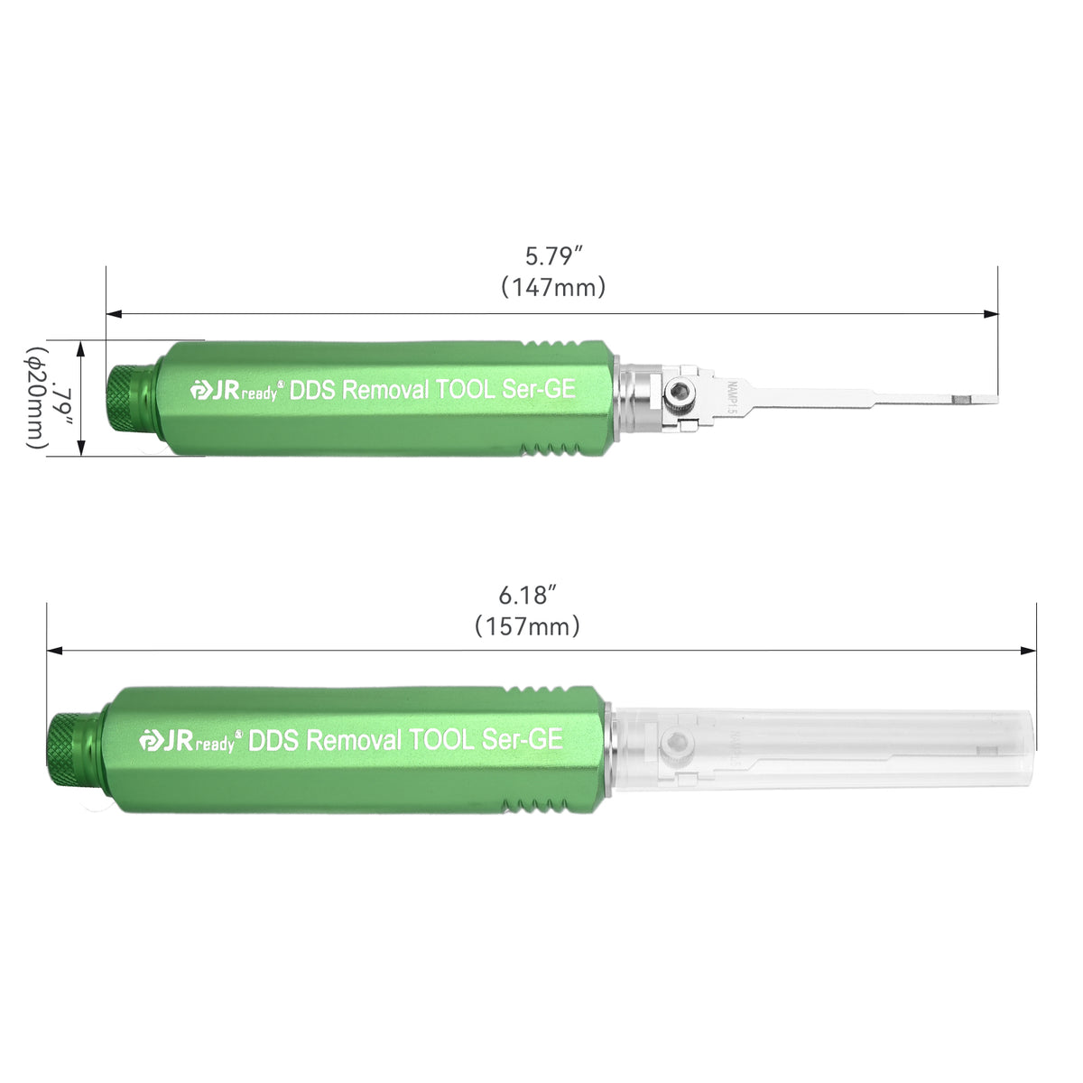 JRready JRDDS-NAMP1.5-01/ JRDDS-NAMP1.5-07 Single-Pin Terminal Extraction Tool for AMP Superseal 1.5 series and other large single-spring terminals or internal spring terminals