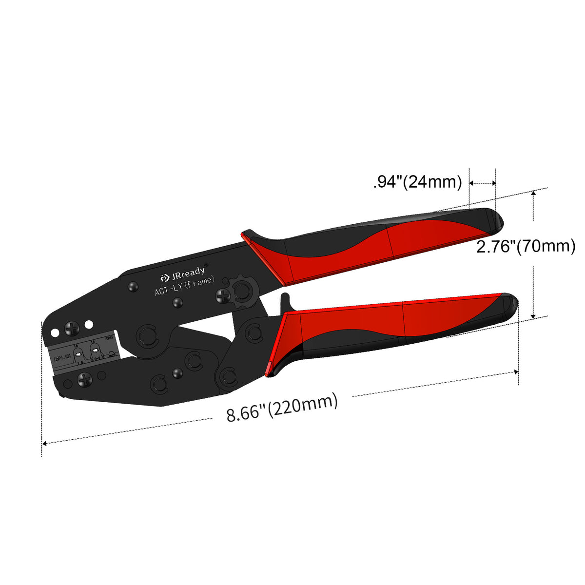 Pinza crimpatrice JRready ACT-LY-AMP1.5H