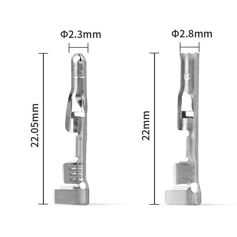 JRready JRN002 9 Pin Standard.093 Pin and Socket Connectors 9 Circuits (20 Matched Sets), 14-20 AWG, Compatible with Molex Standard.093 Male& Female Connector, 5.03 mm Pitch, Free Hanging
