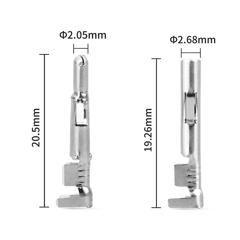 JRready MOLEX Connector JRN001 3 Pin (20Matched Sets), 2.13mm Diameter Sockets 14-20 AWG, Compatible with Molex MLX Power Connector, 6.35mm Pitch, Free Hanging(20 sets）