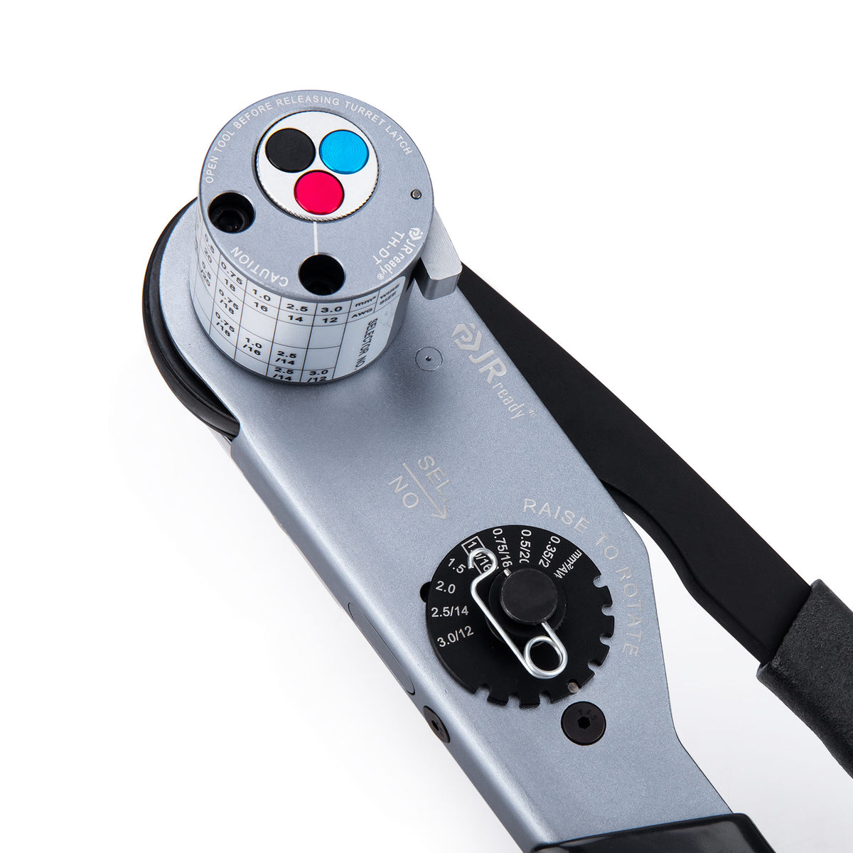 JRready ST2158 KIT: JRD-DT2 Deutsch Crimpzange mit TH-DT Revolverpositionierer für Deutsch Vollrohr-Kontakt 12 16 20 Deutsch DT, DTM, DTP Steckverbinder, 12-22AWG 