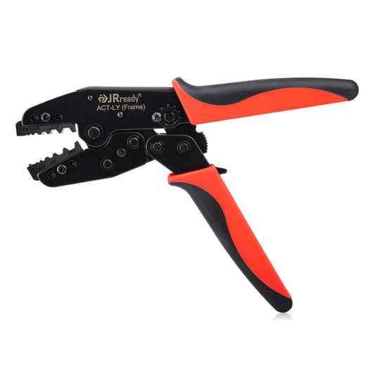 JRready ACT-LY-3G Crimp Tool for RG174 RG58 RG59 BNC Connectors, Hex-Die Precision Stable Signal Transmission Ratchet Crimper