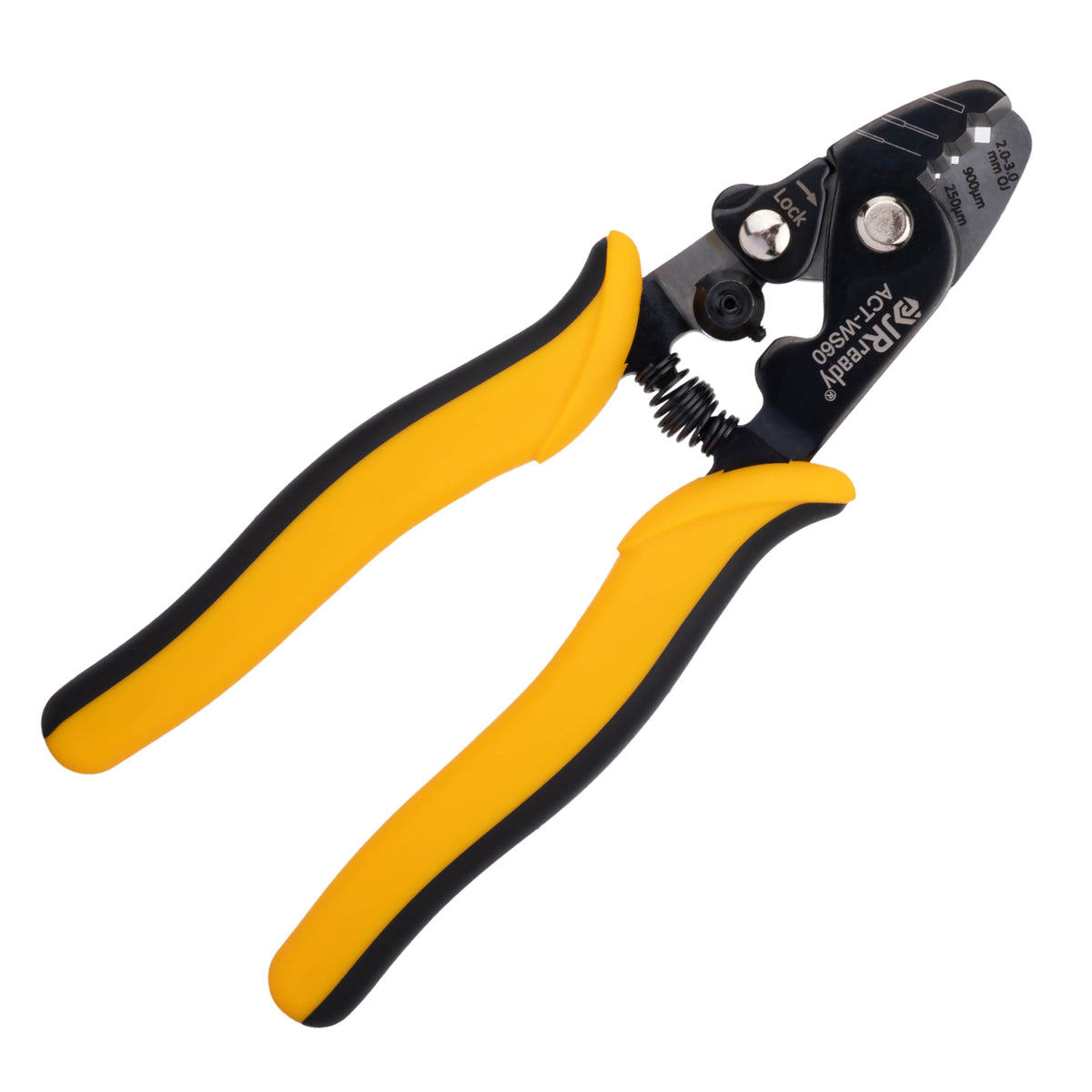 JRready ACT-WS60 (HT-S144H) Wire Stripper Tool for 125μm to 3mm Fiber Optic Cable in Data Center and FTTH Installation