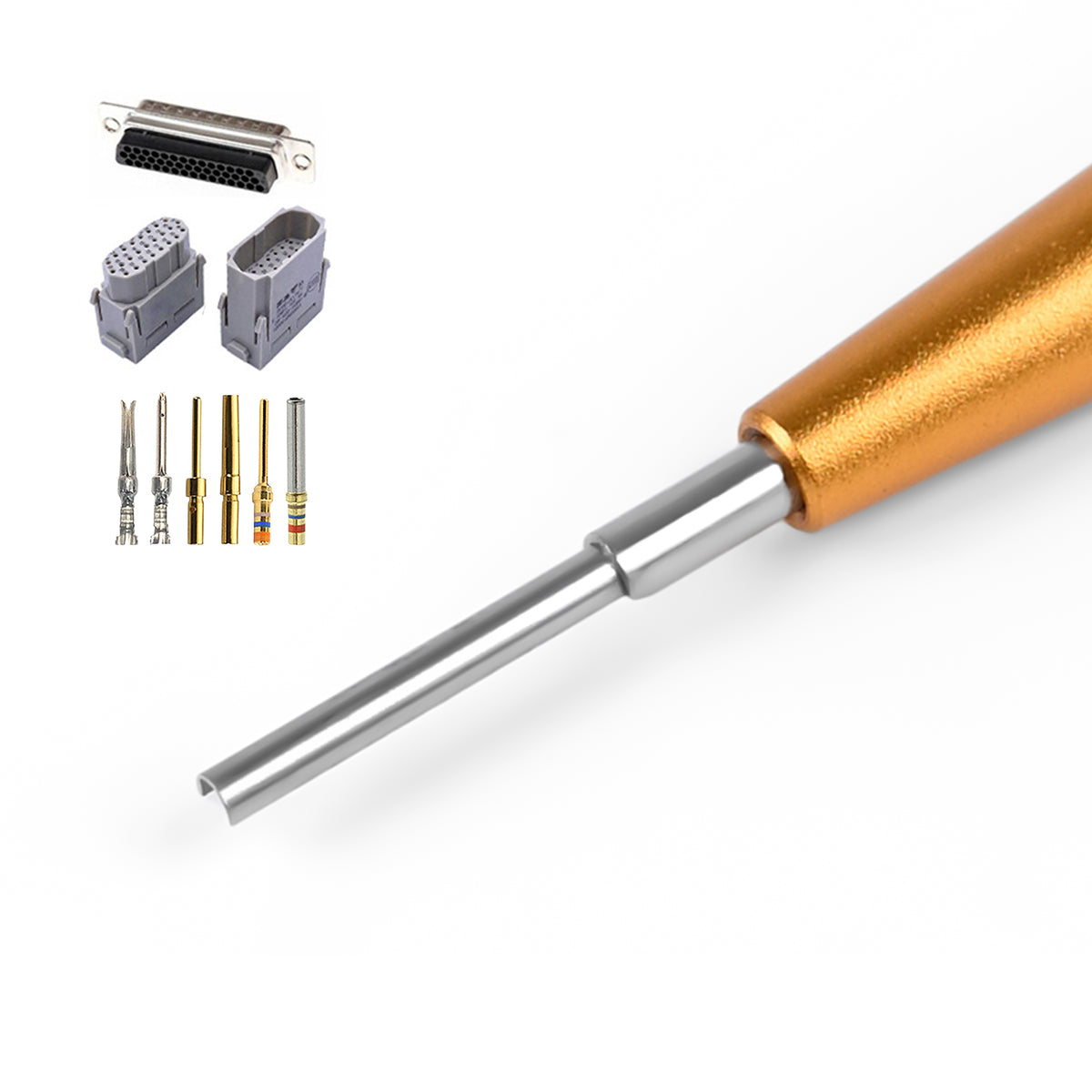 JRready DRK-D-SUB Insertion Extraction Tool for TE/AMP/Harting Heavy Duty 5A Han D SUB Contacts