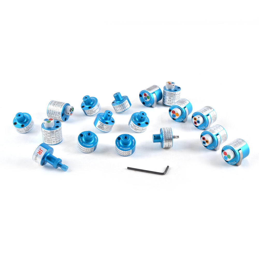 JRready ST5170: Kit posizionatore M22520/1: 8 teste a torretta, 8 posizionatori singoli, 1 posizionatore universale 