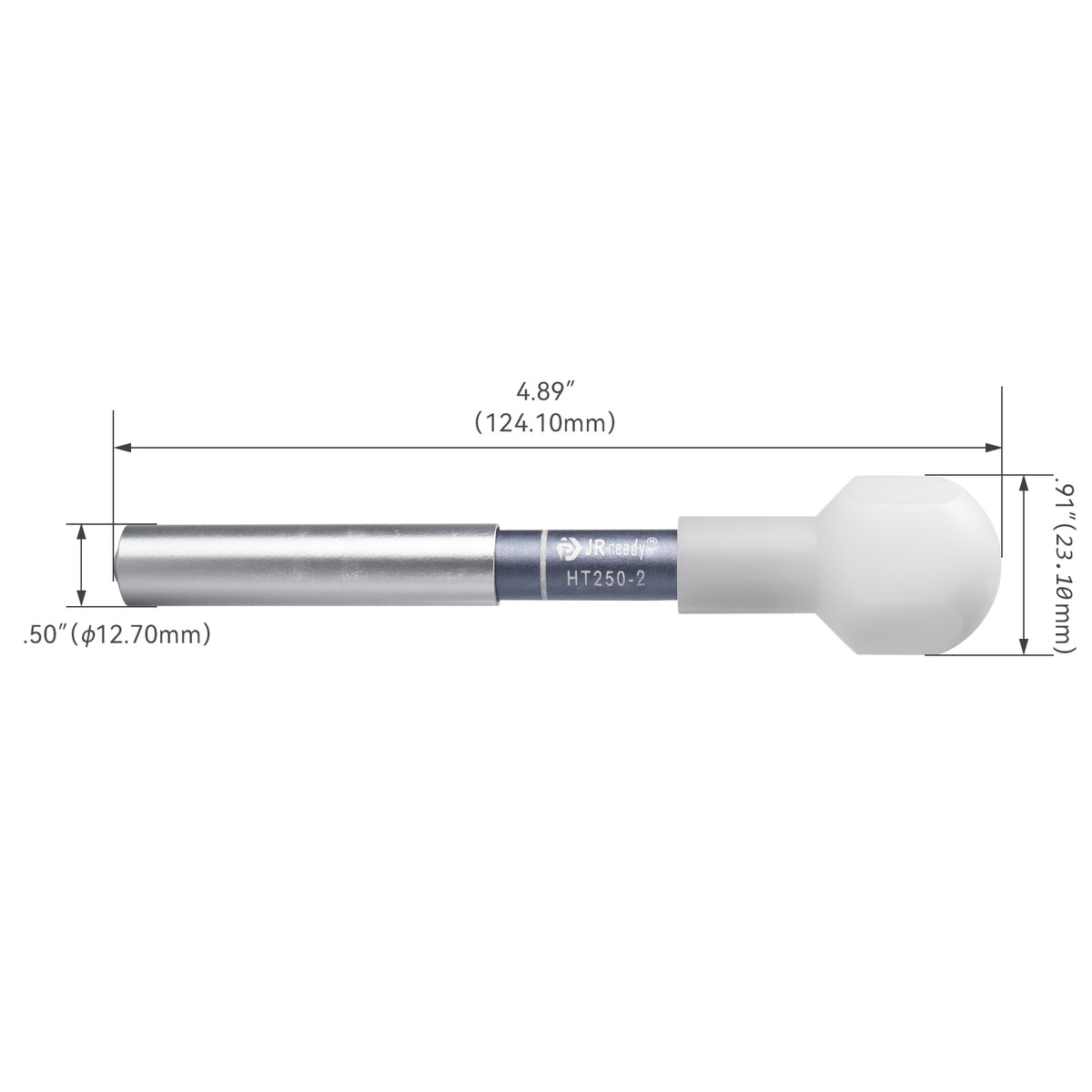 JRready HT250-1 / HT250-2 / HT250-3 / HT250-4 / HT250-5 / HT250-6 Retention Force Tester, Aluminum Alloy Connector Inspection Tool for Verifying Terminal Seating in Electrical Connectors