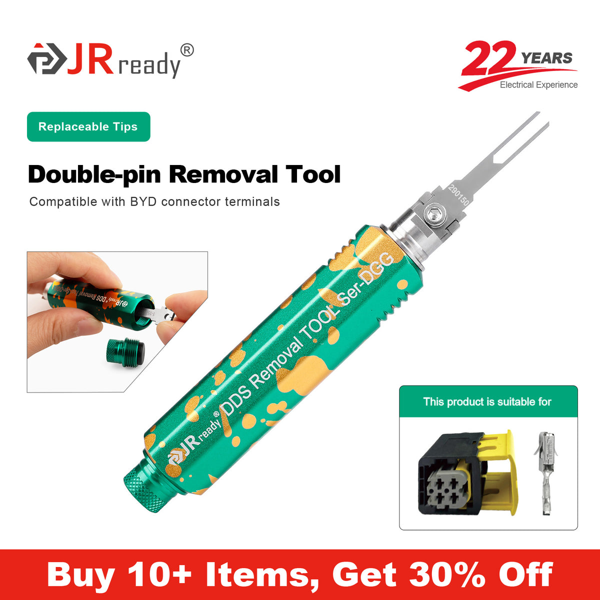 JRready JRDDS-D290150-01/ JRDDS-D290150-07 Extraction Tool for BYD connector terminals