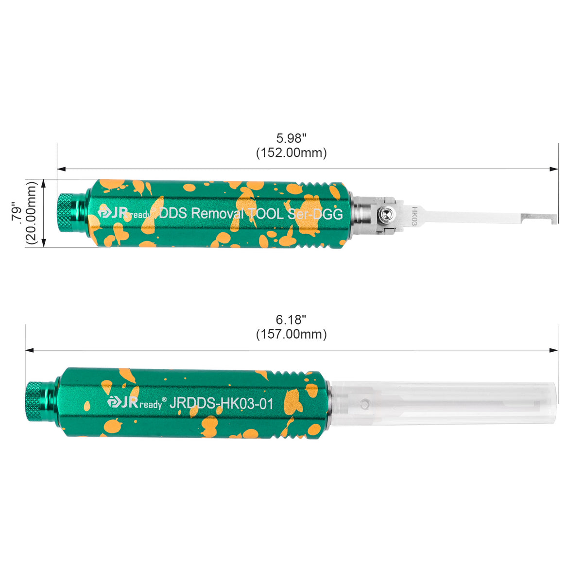 JRready JRDDS-HK03-01/ JRDDS-HK03-07 Hook-Type Terminal Extraction Tool for extraction of wedge locks of Deutsch DT series connectors