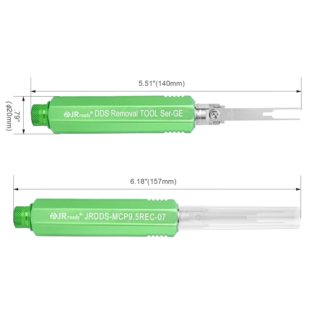 JRready JRDDS-MCP9.5REC-01/ JRDDS-MCP9.5REC-07 Dual-Pin Terminal Extraction Tool for female terminals of AMP MCP 9.5 series automotive connectors