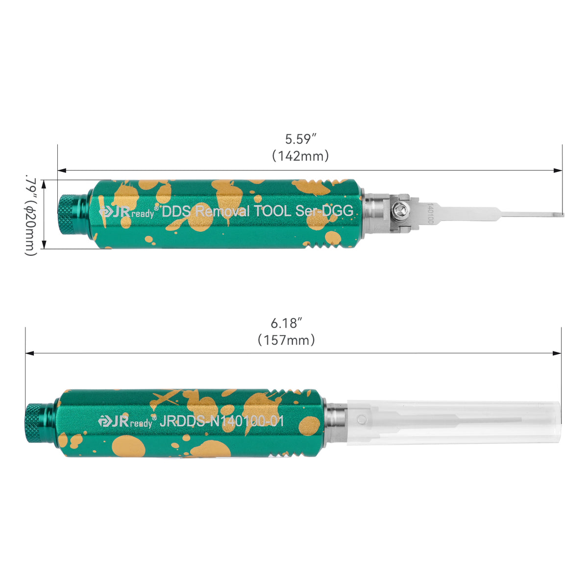JRready JRDDS-N140100-01/ JRDDS-N140100-07 Single-Pin Terminal Extraction Tool for various large single-spring terminals or internal spring terminals