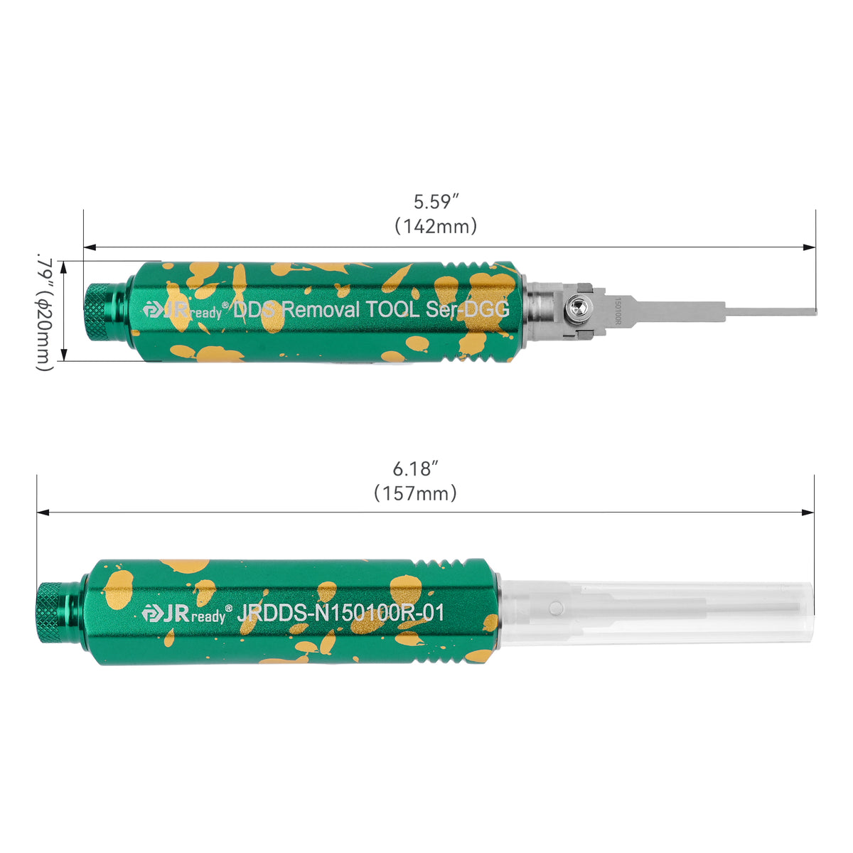 JRready JRDDS-N150100R-01/ JRDDS-N150100R-07 Single-Pin Terminal Extraction Tool for various large single-spring terminals