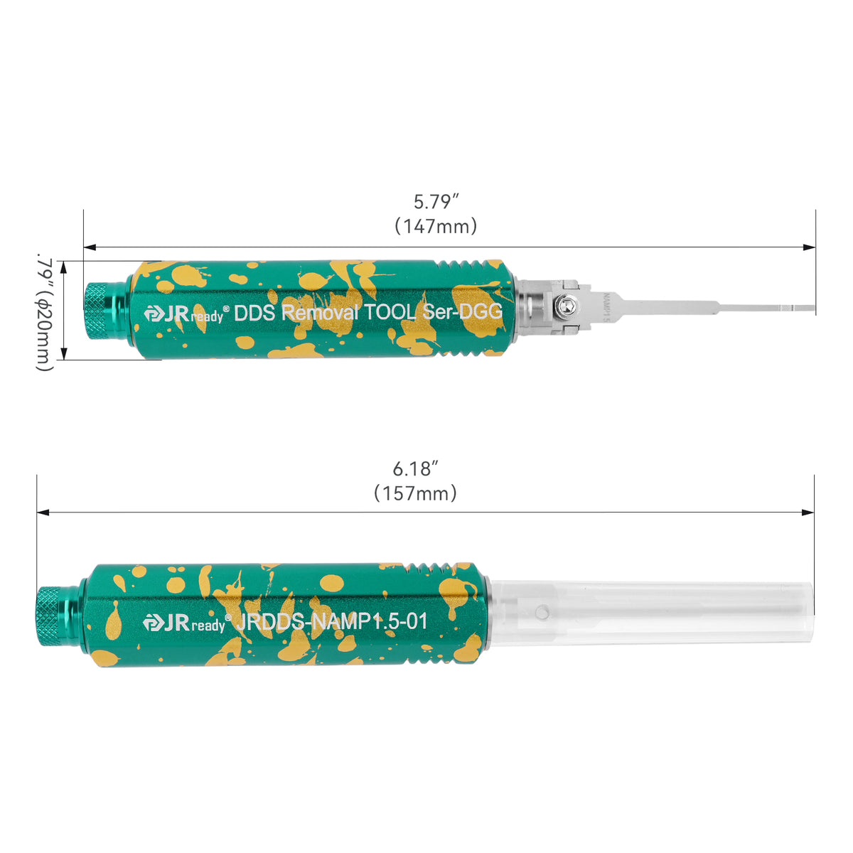 JRready JRDDS-NAMP1.5-01/ JRDDS-NAMP1.5-07 Single-Pin Terminal Extraction Tool for AMP Superseal 1.5 series and other large single-spring terminals or internal spring terminals