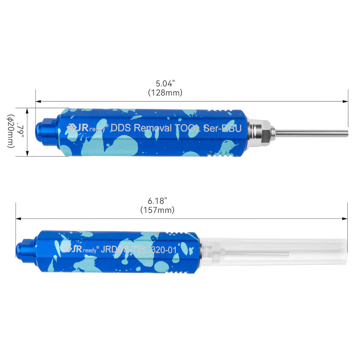 JRready JRDDS-T280320-01/ JRDDS-T280320-04 Ausziehwerkzeug für Röhrenstecker (AMP 6.35, Molex 6.35, US-amerikanische Stecker 6358/63080 (C6351/C6352), chinesische Stecker 6.2, US-amerikanische große 4-Pin-Stecker, Molex 8980)