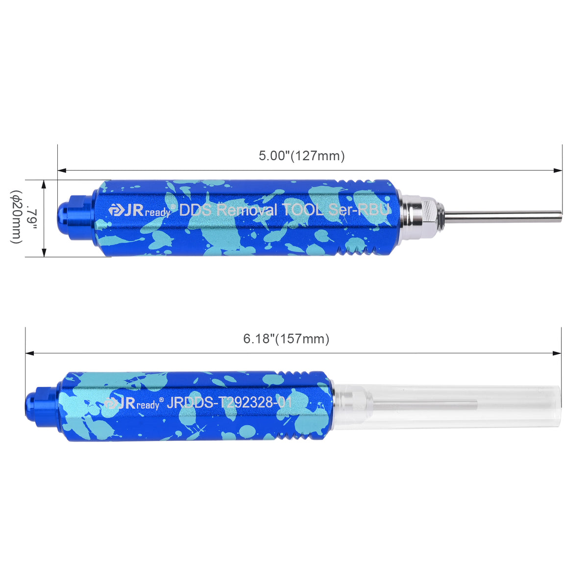 JRready JRDDS-T292328-01/ JRDDS-T292328-04 Tubular Terminal Extraction Tool for AMP CPC Series Type II, III(+), VI & Submini Coaxial Connectors and AMP/TE Aerospace Connectors - Male & Female Circular Plugs/Sockets