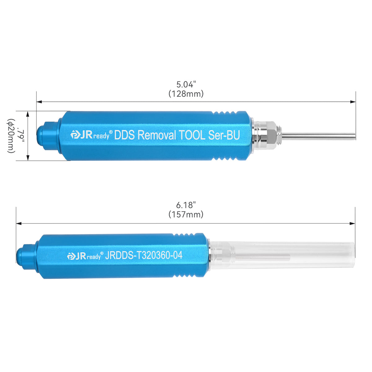 JRready JRDDS-T320360-01/ JRDDS-T320360-04 Tubular Terminal Extraction Tool for Molex Standard .093" 1545 Series, 3191 Series; JST L6.2 Series Male/Female Terminals; and China-Made Tamiya Standard (C6201 & C6202) Male/Female Terminals