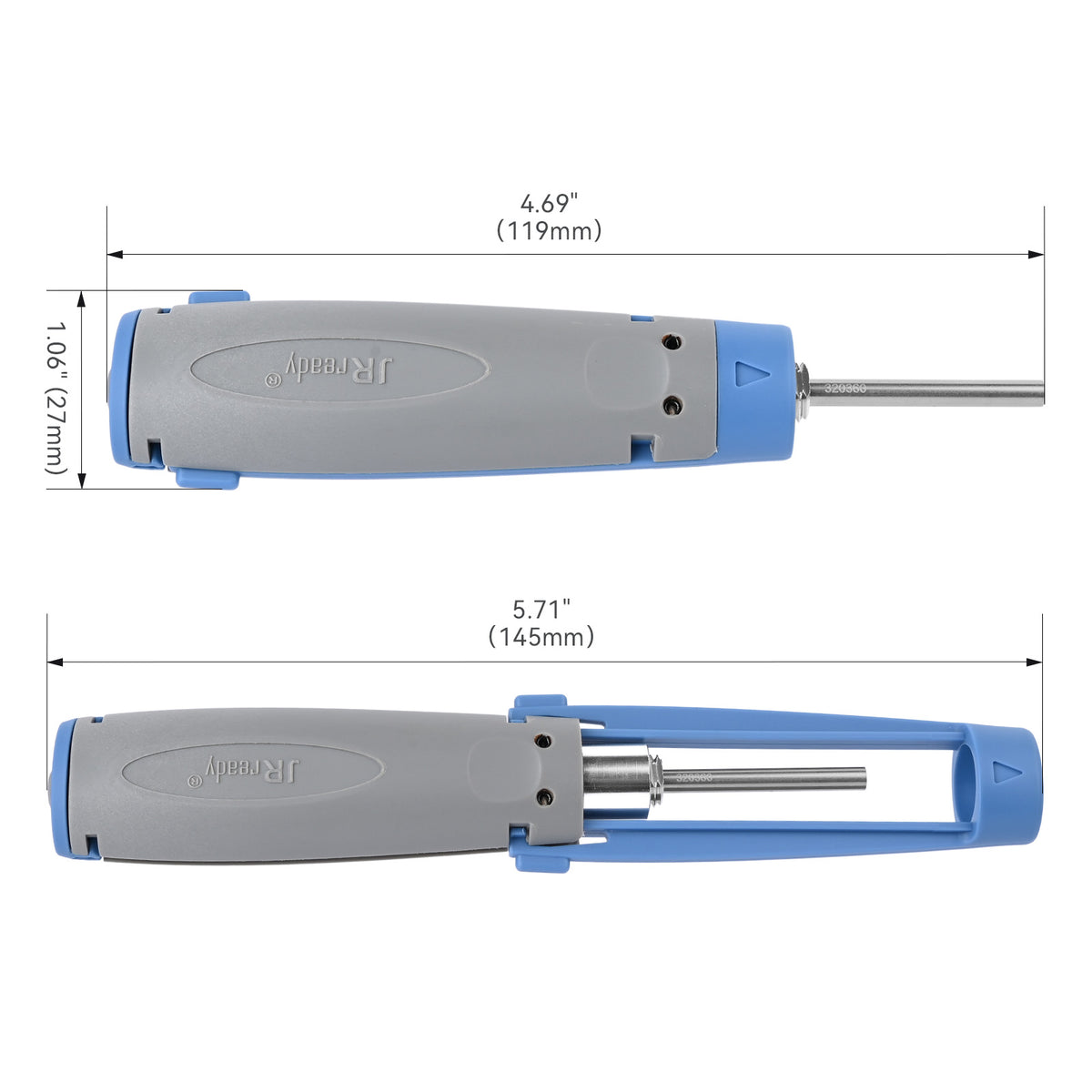 JRready JRconDRK-T320360 Removal Tool / Extraction Tool for Molex Standard .093” 1545; 3191; JST L6.2 series Male and Female Terminals