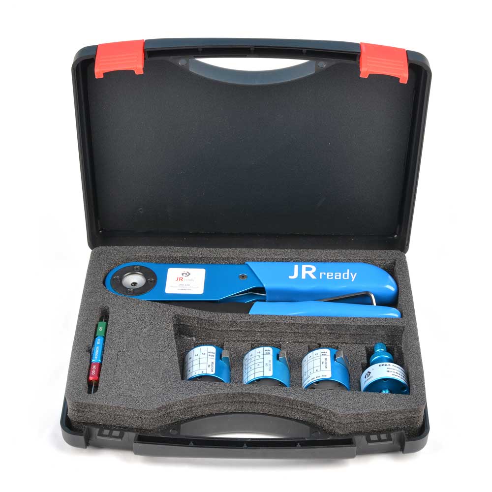 JRready ST2147 KIT: NEW-ASF1 (M22520/1-01) Crimper 12-26 AWG & M22520/1-02 M22520/1-03 M22520/1-04 Turret Head & UF6-UF2-5 M22520/1-05 Positioner & G125 M22520/3-1 Gage