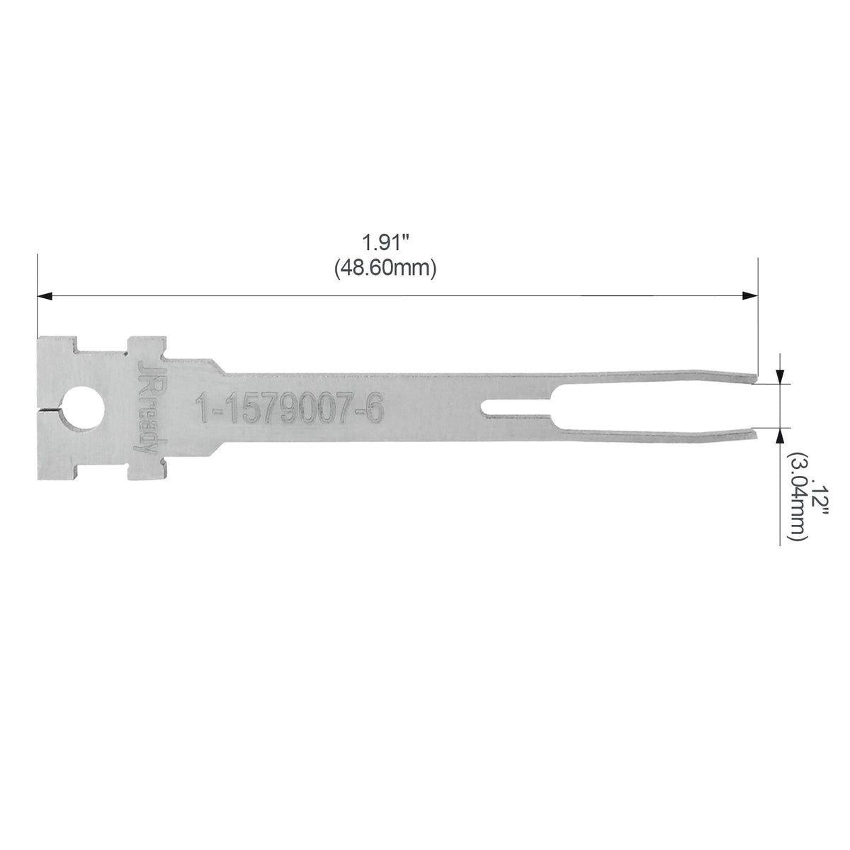 JRready Single Mounting Hole Flat Blade Replacement Tips for Molex/AMP/Delphi Terminal Extraction Tools