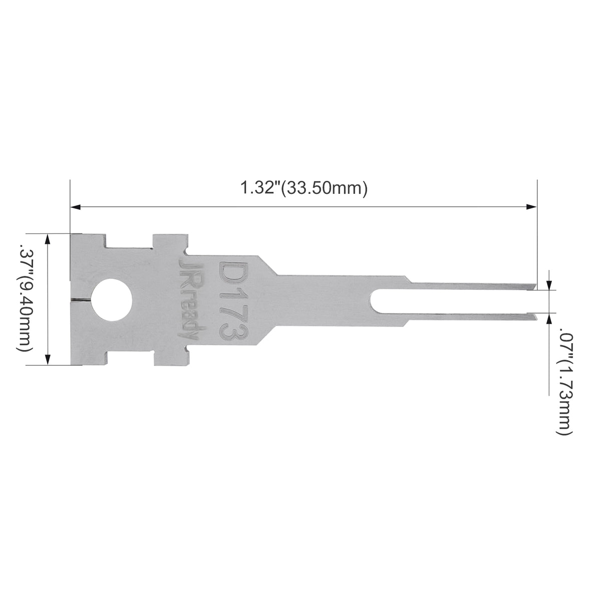JRready Single Mounting Hole Flat Blade Replacement Tips for Molex/AMP/Delphi Terminal Extraction Tools