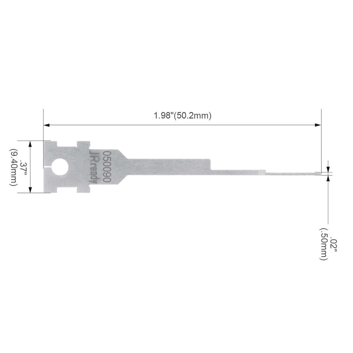 JRready Single Mounting Hole Flat Blade Replacement Tips for Molex/AMP/Delphi Terminal Extraction Tools