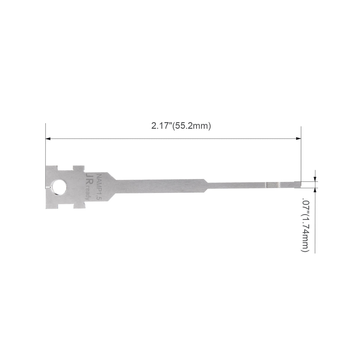 JRready Single Mounting Hole Flat Blade Replacement Tips for Molex/AMP/Delphi Terminal Extraction Tools