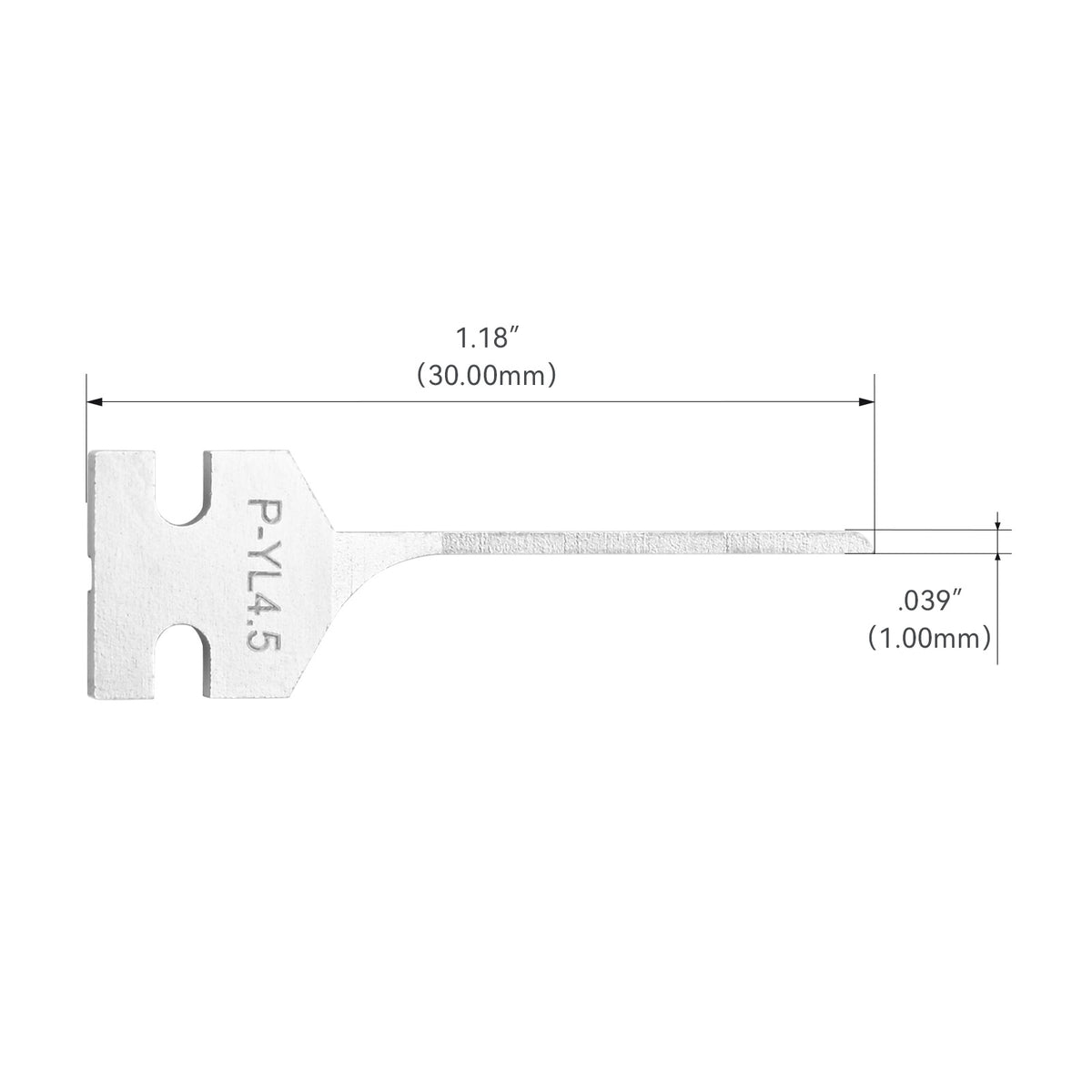 JRready Dual Mounting Hole Flat Blade Replacement Tips for Molex/AMP/Dephi Terminal Extraction Tools