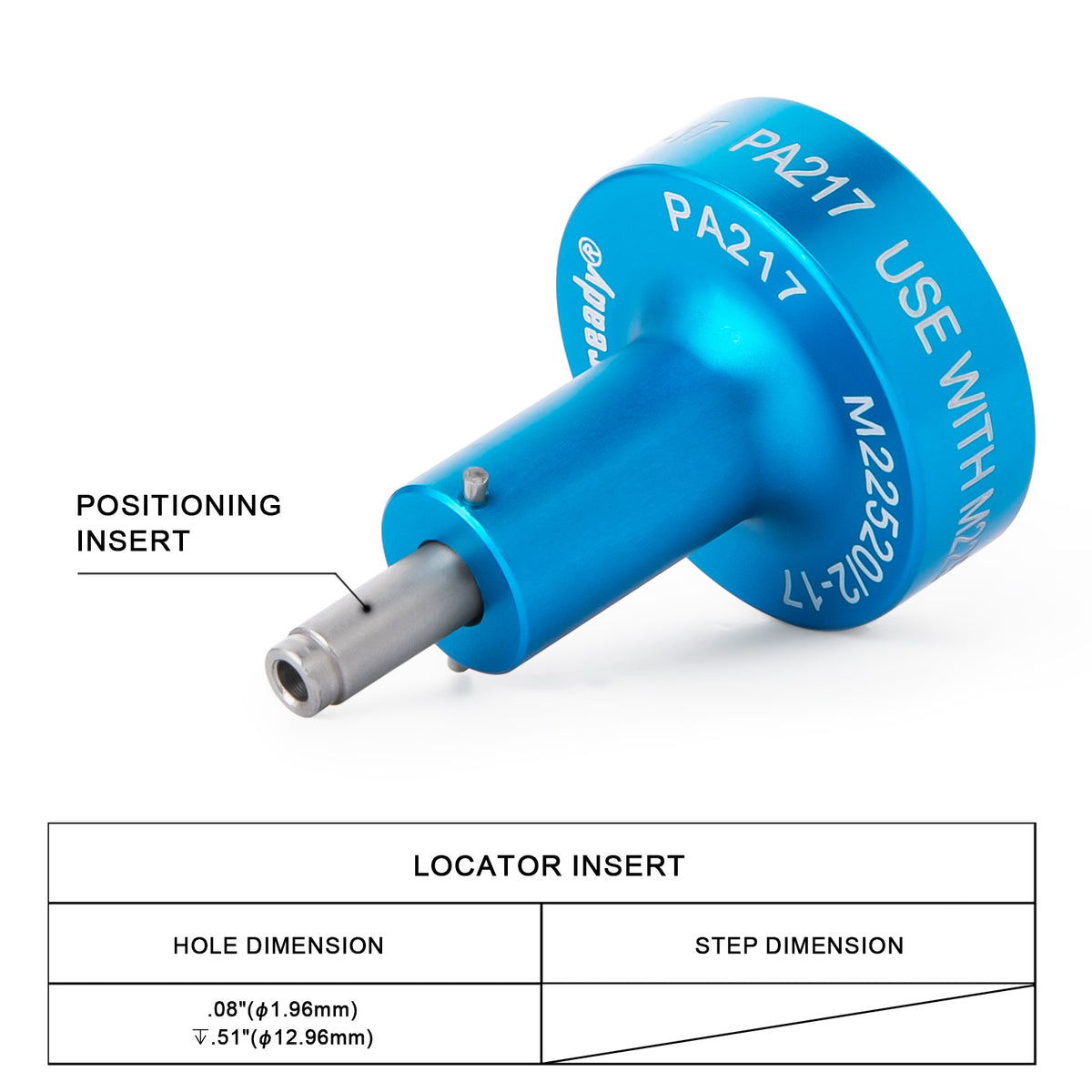 JRready K342 / PA217 (M22520/2-17) Positioner for Connector MIL-C-81511 SERIE 3 Contact M39029/17-173