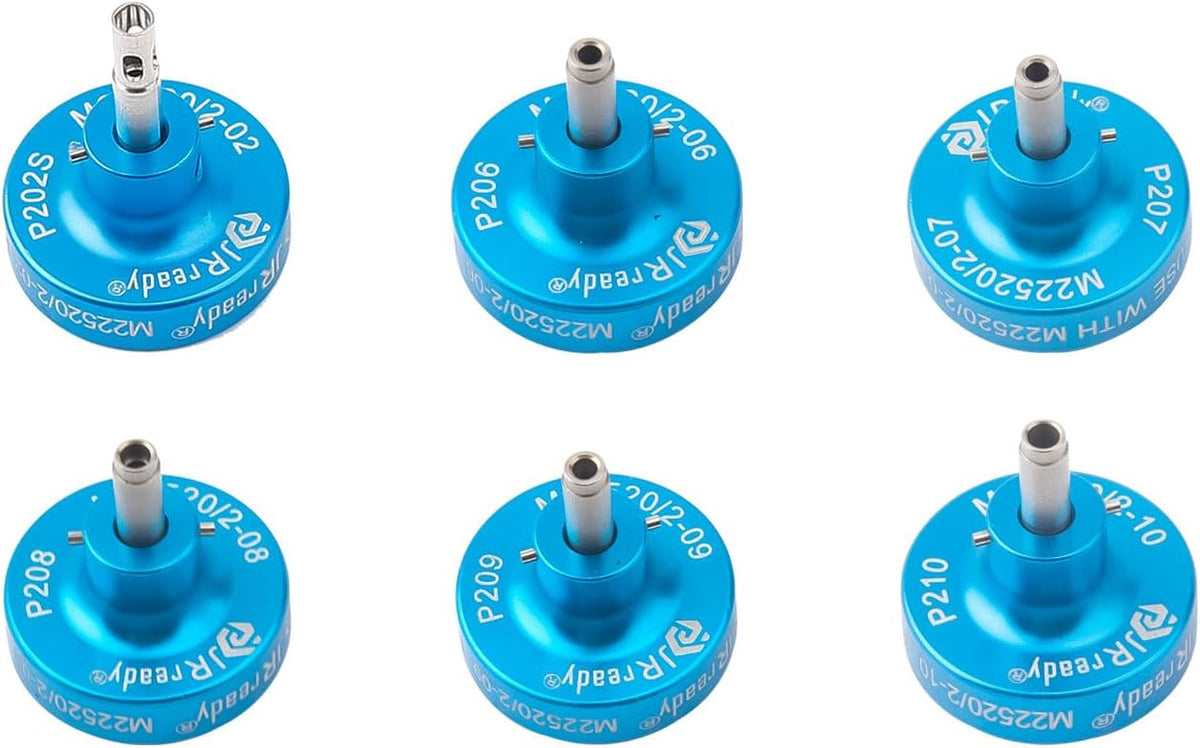 JRready NEW-AS2 M22520/2-01 Crimpzange 20-32 AWG + ST5119-1(M22520/2-02 M22520/2-06 M22520/2-07 M22520/2-08 M22520/2-09 M22520/2-10) Positionierer-Kit