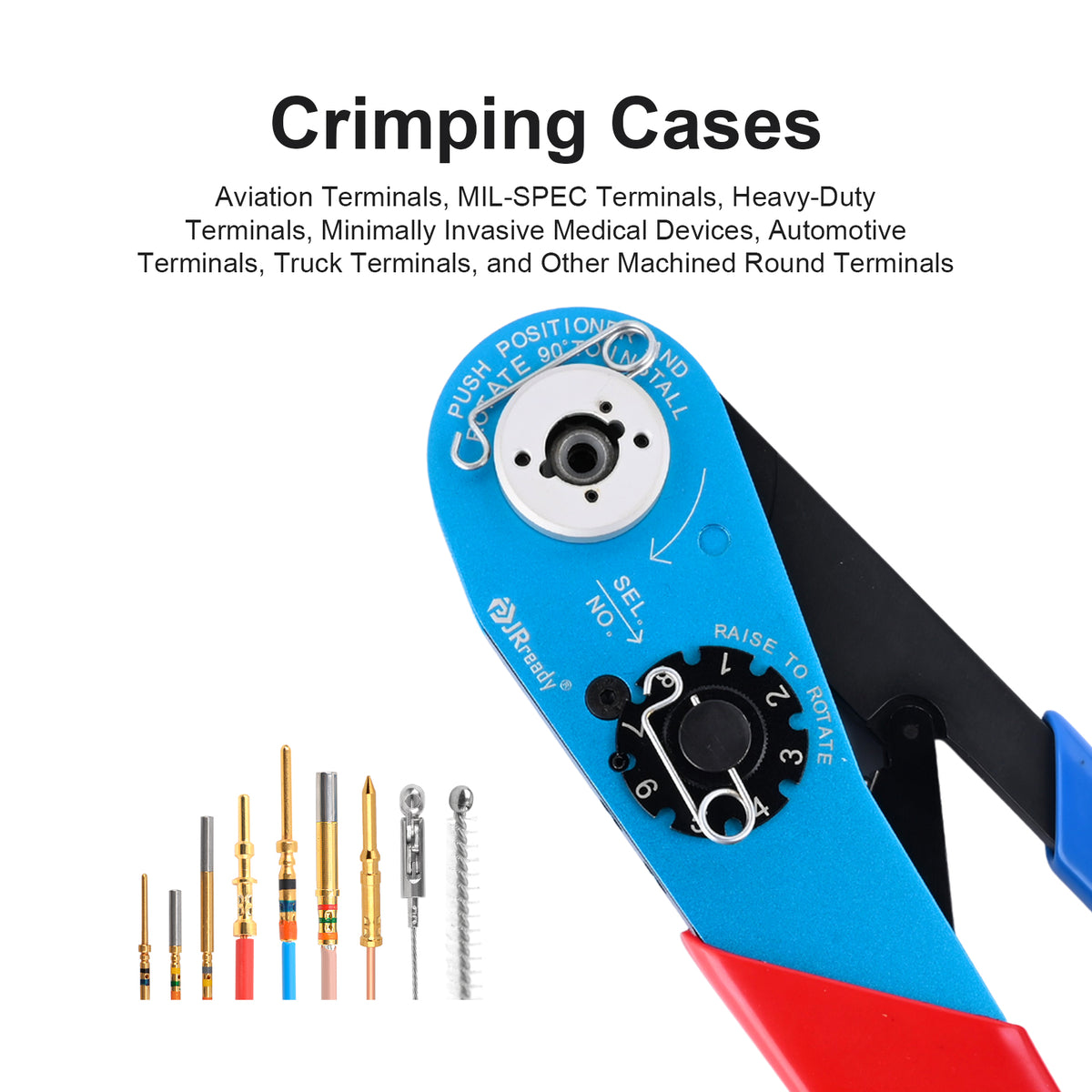 YJQ-MH800 Miniature Adjustable Crimp Tool ULTRA-PRECISION Crimper Wire Range 20-32 AWG