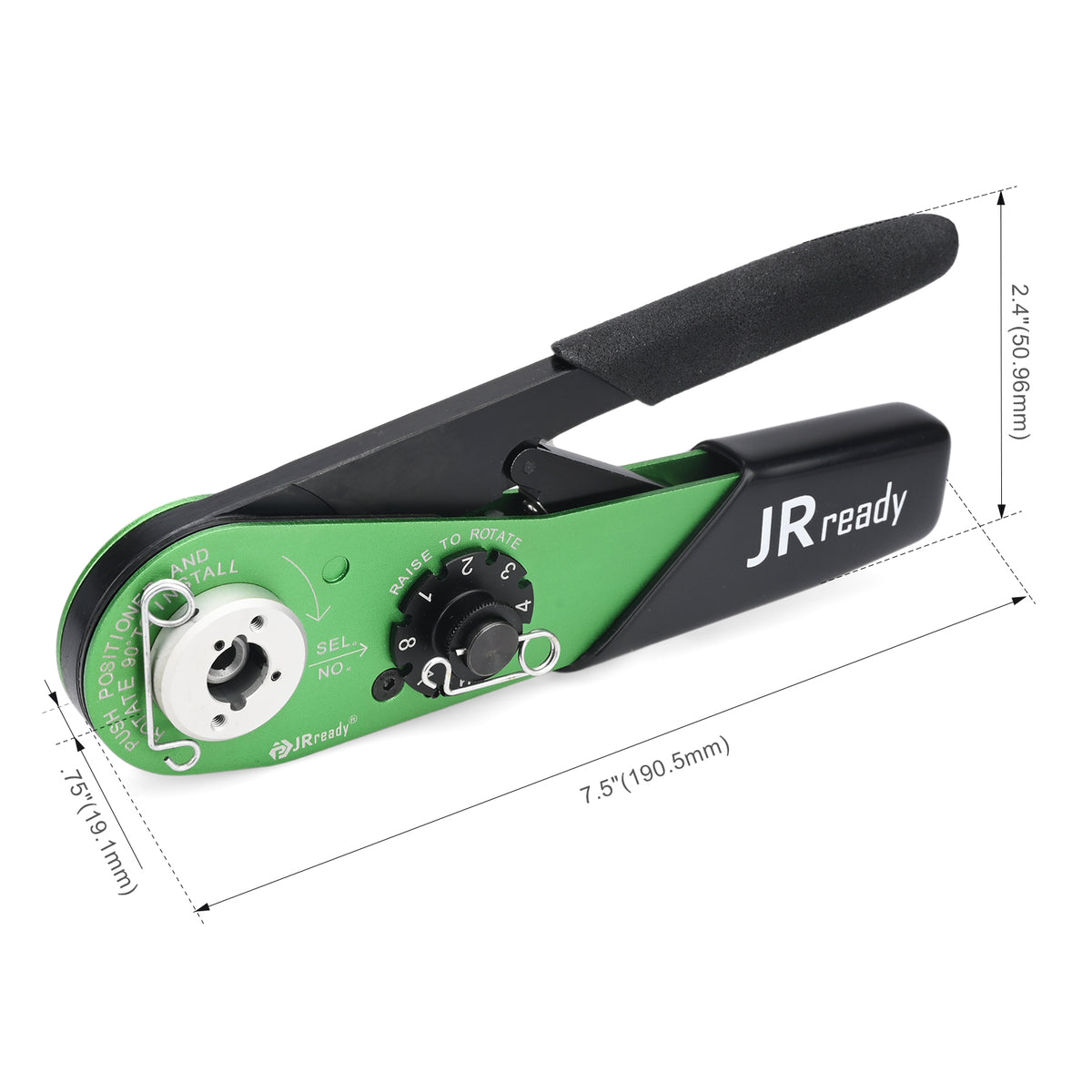 JRready YJQ-W7A M22520/7-01 Aviation Wire Crimp Tool (Crimping Tool) 16-28AWG (1.32-0.08mm²)