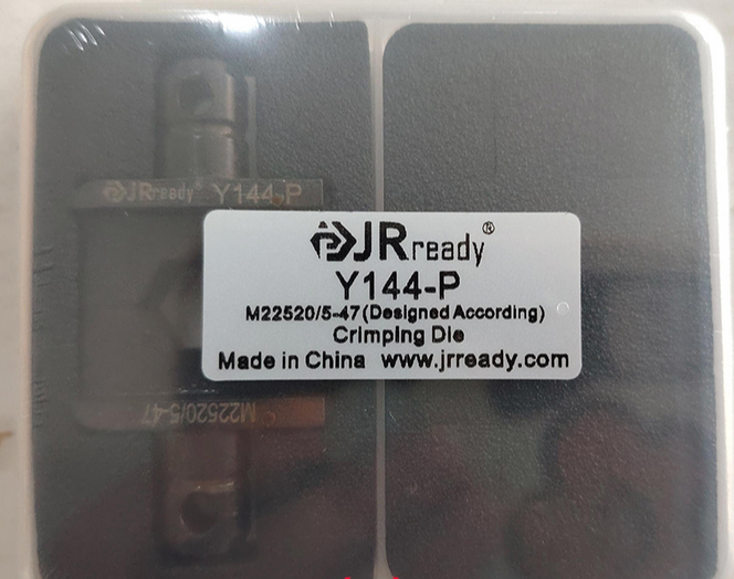 Matrice di crimpatura JRready Y144-P M22520/5-47 da utilizzare con crimpatrice a telaio aperto YJQ-W5 M22520/5-01