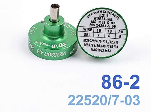 JRready 86-2 M22520/7-03 Positionierer zur Verwendung mit YJQ-W7A M22520/7-01 Crimpzange (1 Stück)